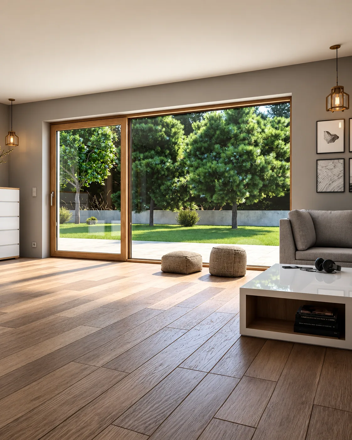 Ventanas de PVC con grandes ventanales